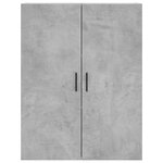 vidaXL Armoire murale gris béton 69 5x34x90 cm