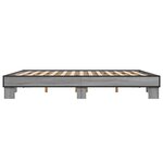 vidaXL Cadre de lit sans matelas sonoma gris 160x200 cm