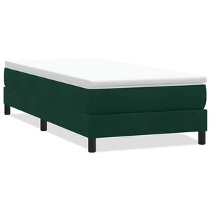 vidaXL Sommier à lattes de lit sans matelas vert foncé 100x210 cm