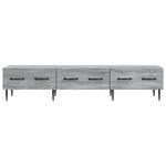 vidaXL Meuble TV Sonoma gris 147 x 34 5 x 30 cm Bois d'ingénierie