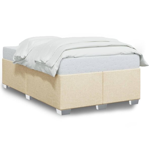 vidaXL Cadre de lit sans matelas crème 120x200 cm tissu