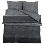 vidaXL Ensemble de housse de couette gris foncé 260x240 cm Coton