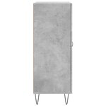 vidaXL Buffet gris béton 69 5x34x90 cm bois d'ingénierie