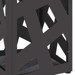 vidaXL Porte-parapluie Noir Métal Moyen Motif Support de parapluies