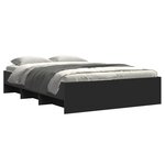 vidaXL Cadre de lit sans matelas noir 120x200 cm