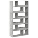 vidaXL Cloison de séparation gris béton bois d'ingénierie
