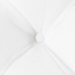 vidaXL Coussins de siège 2 Pièces Blanc 40 x 40 x 6 cm tissu