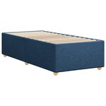 vidaXL Cadre de lit sans matelas bleu 80x200 cm tissu