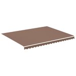 vidaXL Tissu de remplacement pour auvent Marron 4 5x3 5 m