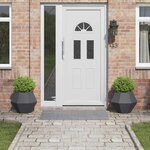 vidaXL Jardinière 2 Pièces Anthracite 50 x 50 x 40 cm Acier