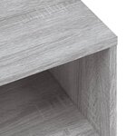 vidaXL Meuble TV sonoma gris 80x40x40 cm bois d'ingénierie