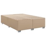 VidaXL Cadre de lit sans matelas cappuccino 140x200 cm similicuir
