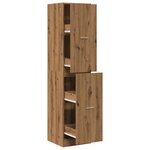 vidaXL Armoire d'apothicaire chêne artisanal bois d'ingénierie