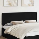 vidaXL Tête de lit Chêne noir 200 cm Bois d'ingénierie