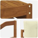 vidaXL Ensemble de canapés d'extérieur 7 pc Naturel et Crème
