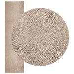vidaXL Tapis doux à poils moyens et lavable HUARTE Sable 80 x 500 cm
