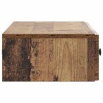 vidaXL Table d'appoint murale Bois ancien 87 5 x 34 5 x 17 cm
