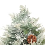 vidaXL Sapin de Noël pré-éclairé et pommes de pin vert 150cm PVC et PE