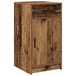 vidaXL Set de coiffeuse 3 pièces avec LED - Bois vintage et bois d'ingénierie