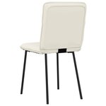 vidaXL Chaises à manger lot de 6 crème velours