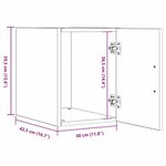 vidaXL Meuble mural Chêne noir 30 x 42 5 x 40 cm Bois d'ingénierie