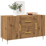 vidaXL Buffet chêne artisanal 100x36x60 cm bois d'ingénierie