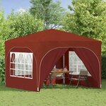 vidaXL Tente de fête pop-up 290 x 290 x 245 cm Terre cuite