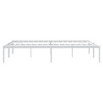 vidaXL Cadre de lit métal sans matelas blanc 160x200 cm