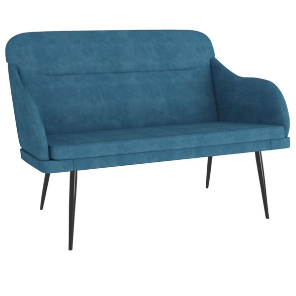 Banc banquette 110 x 76 x 80 cm velours bleu 02_0010631
