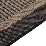 vidaXL Tapis à tissage plat d'extérieur 80x150 cm Marron foncé