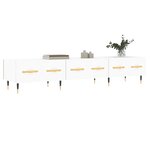 vidaXL Meuble TV blanc 150x36x30 cm bois d'ingénierie