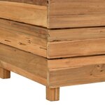 vidaXL Lit surélevé 100x40x55 cm bois de teck recyclé et acier