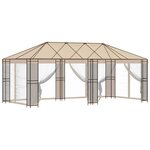 vidaXL Cadre de Gazebo 6 x 3 m Noir Acier