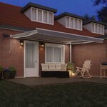 vidaXL Auvent Rétractable Gris clair 450 × 350 cm Tissu et acier