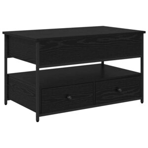 vidaXL Table basse Chêne noir 85 x 50 x 50 cm Bois d'ingénierie