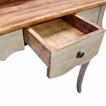 Bureau table meuble travail informatique bois de récupération massif 80 x 40 x 92 cm 0502097