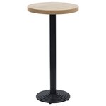 vidaXL Pied de table de bistro noir Ø43x107 cm fonte