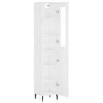 vidaXL Buffet haut Blanc 34 5x34x180 cm Bois d'ingénierie