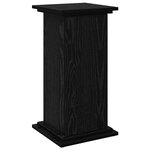 vidaXL Support d'affichage avec stockage Chêne noir 31 x 30 x 60 cm