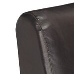 vidaXL Fauteuil gris cuir véritable