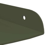 vidaXL Étagère Flottante d'Angle 2 pc Vert olive 15 x 15 x 2 cm