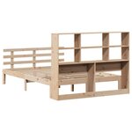 vidaXL Lit bibliothèque sans matelas 120x190 cm bois de pin massif