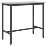 vidaXL table Gris Sonoma 100 x 50 x 90 5 cm Bois d'ingénierie et acier