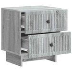 vidaXL Cabinet de chevet 2 pc Sonoma gris 43 x 34 5 x 47 5 cm