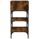 vidaXL Tables de chevet 2Pièces chêne fumé 35x34 5x70 c bois d’ingénierie