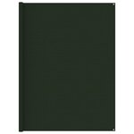 vidaXL Tapis de tente 250x250 cm Vert foncé