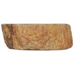 vidaXL Évier 45x35x15 cm Pierre fossile Crème