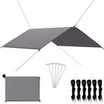 vidaXL Bâche d'extérieur 4x4 m Gris