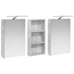 vidaXL Ensemble de Meubles de Salle de Bain 3 Pièces 110 x 10 5 x 60 5 cm