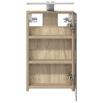 vidaXL Armoire Miroir de Salle de Bain Chêne Sonoma 30 x 10 5 x 50 cm